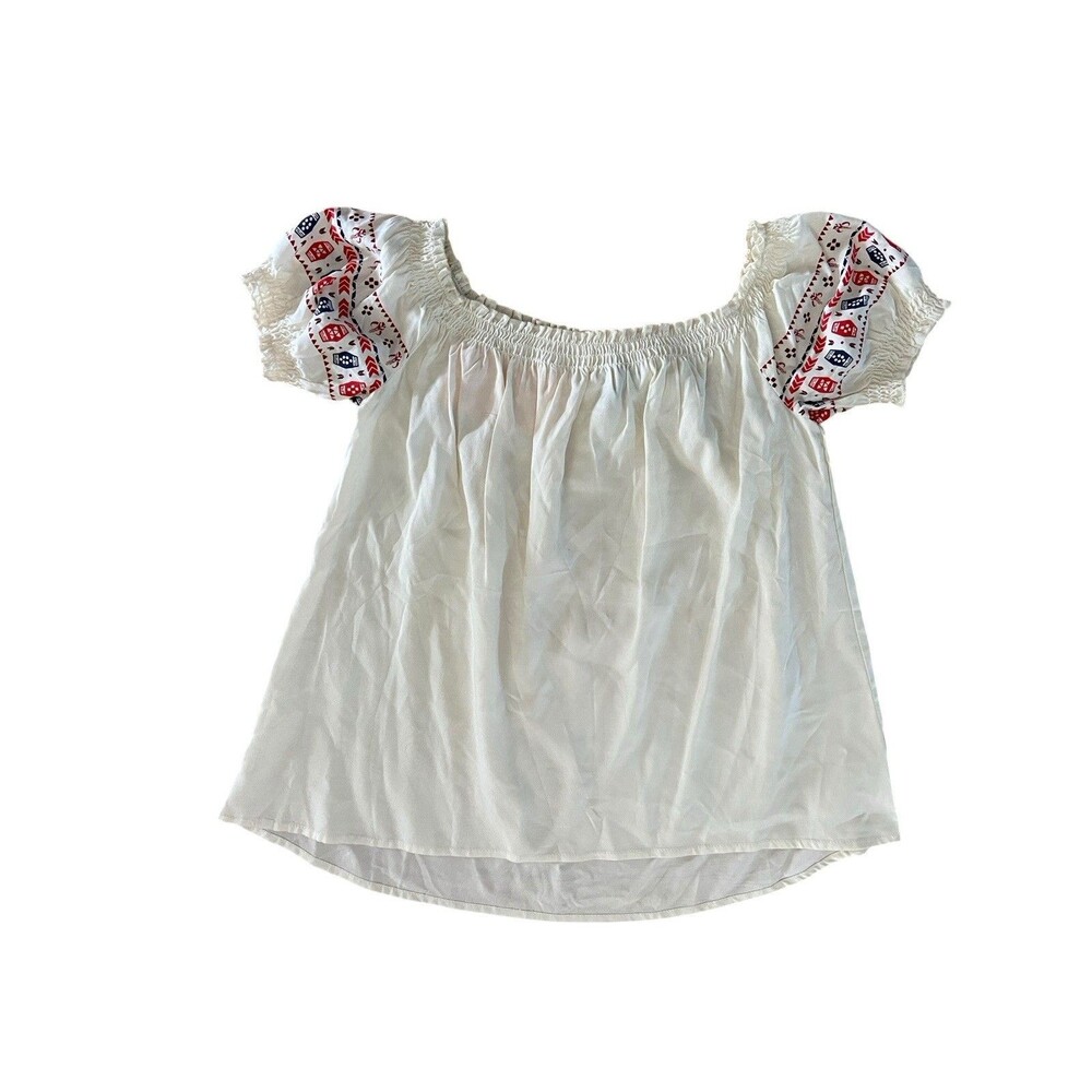 Star Wars Solo Womens Off The Shoulder‎ Peasant Top Size S Ivory Cosplay Disney